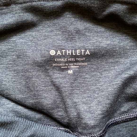 Athleta Exhale Heel Tight, Dark Blue Heather, M - Picture 5 of 5